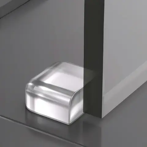 1-8pcs Thickened Silicone Door Stopper Clear Wall Guard Self Adhesive Rubber Bumper Pad For Door Knob Cabinet Furniture Corner