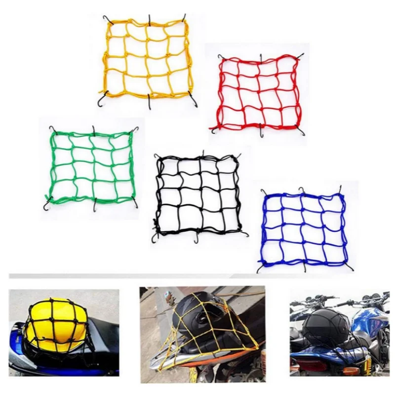Motorcycle Cargo Net Professional Stretchable Ridding Cycling Luggage Mesh Nets Organizer Accessory Holding Rope Accessories