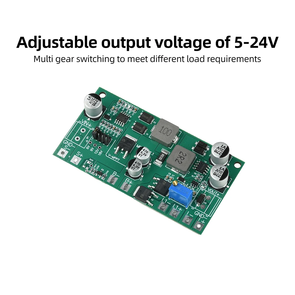 DC 5-28V MPPT Solar Charging Panel Control Board Regulator UPS UninterruptibleModule Suitable for 3.7V Ternary Lithium Battery ﻿