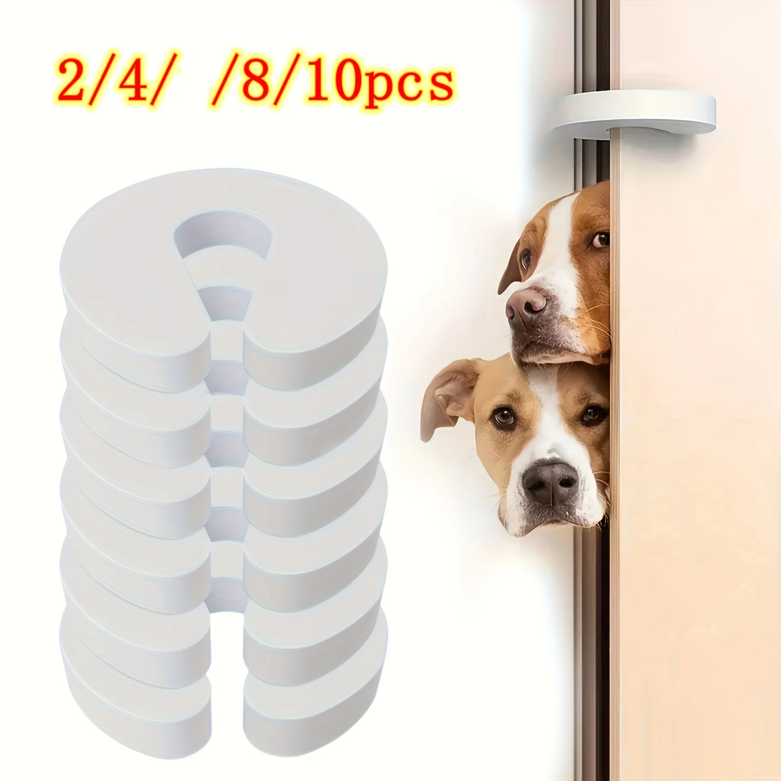 Soft Foam Door Gap Protectors - Safe Door Guards, Suitable for Wardrobes/Windows/Cabinets - No-Drill, Anti-Collision Protection