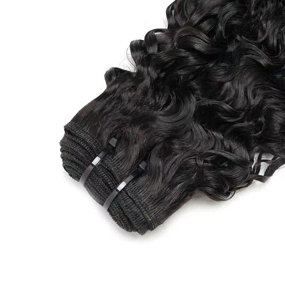 28 Zoll burmesisches gelocktes Echthaar-Bündel, 1 Stück, natürliche Farbe, federnde Locken, Remy-Haarbündel zum Einnähen in Haarverlängerungen und zur Herstellung von Perücken – Detail 3