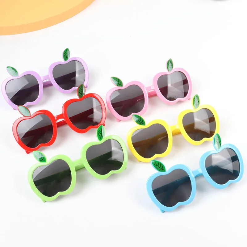 Apple Shape Children\'s Sunglasses Trendy Beach Sun Glasses UV400 Girls Boys Eyeglasses Outdoor Shades Decoration Eyewear