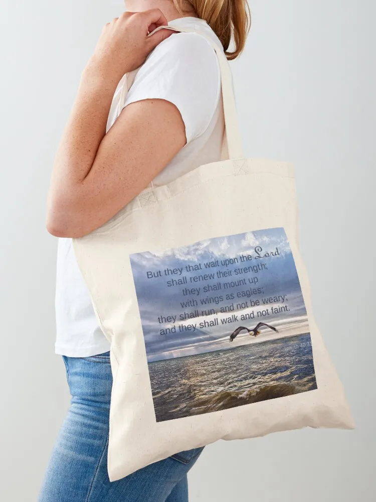 They That Wait Upon the Lord Tote Bag ecological bags Candy bags tote bag screen