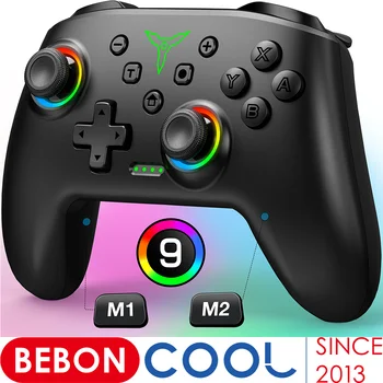 BEBONCOOL Wireless Switch Pro Controller mit Joystick, doppelte Vibration, kompatibel mit Switch OLED/Lite Switch Remote Gamepad