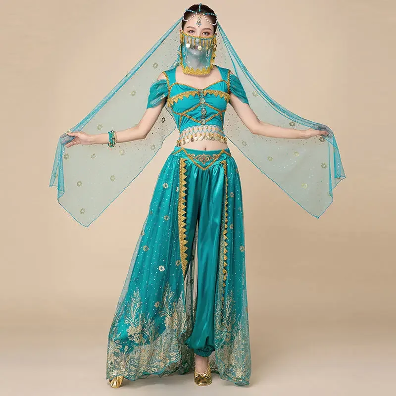 علاء الدين ياسمين الأميرة ممارسة الرقص الشرقي زي حفلة تنكرية أداء نمط دعوى للنساء زي الهالوين #2