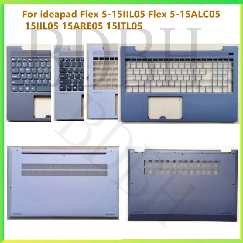 For Lenovo Ideapad Flex 5-15IIL05 5-15ALC05 5-15ARE05 5-15ITL05 Laptop Top Case Palmrest Bottom Cover Replacement