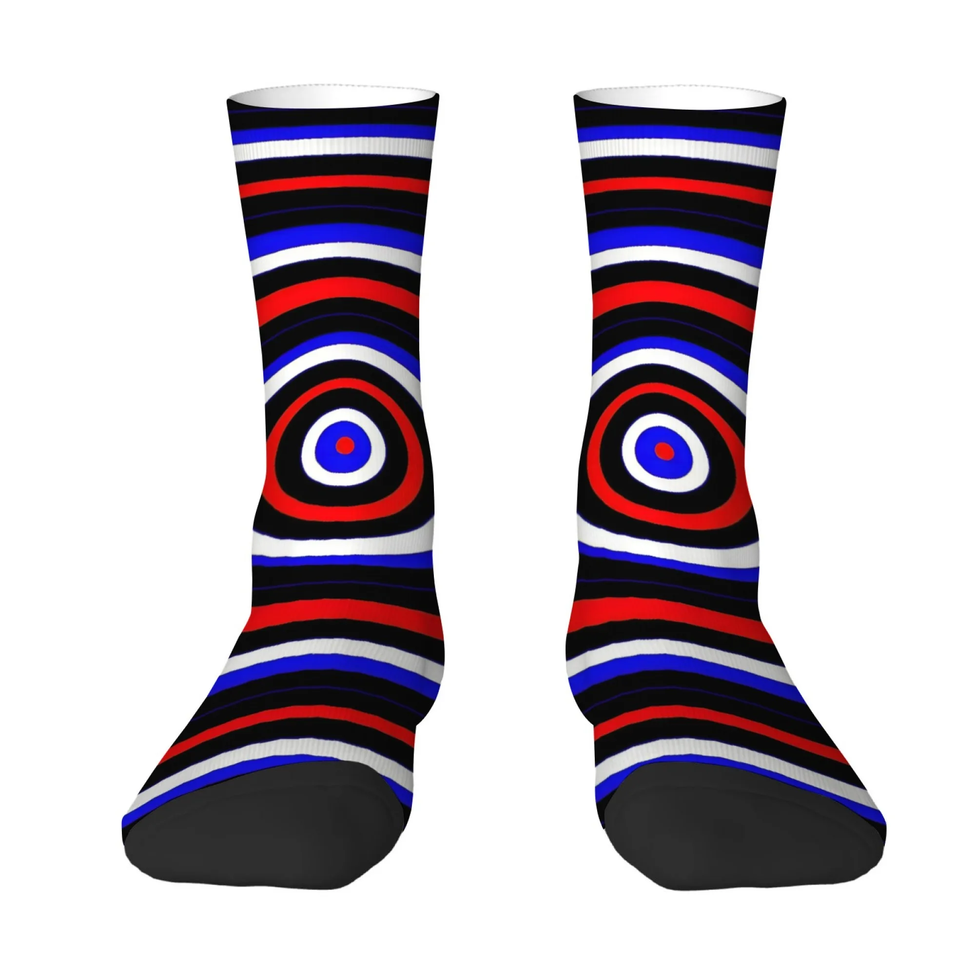 Concentric Circle Socks Skin-friendly Breathable Non-slip Men's Socks Fitness Hiking Camping Trendy Fashion Compression Socks