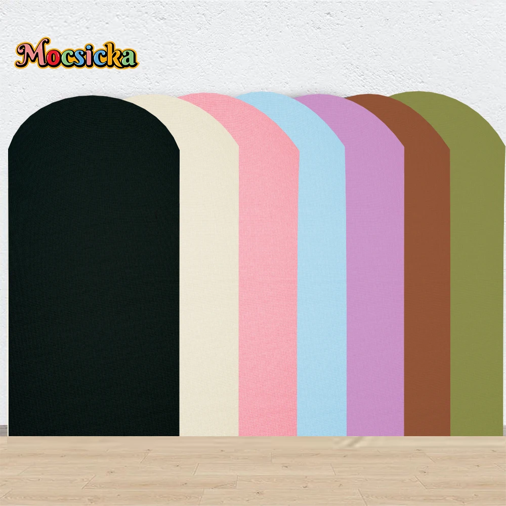 

Mocsicka Double-Sided Wedding Arch Cover Spandex Wedding Baby Shower Birthday Party Backdrop Decoration Studio Photography Prop