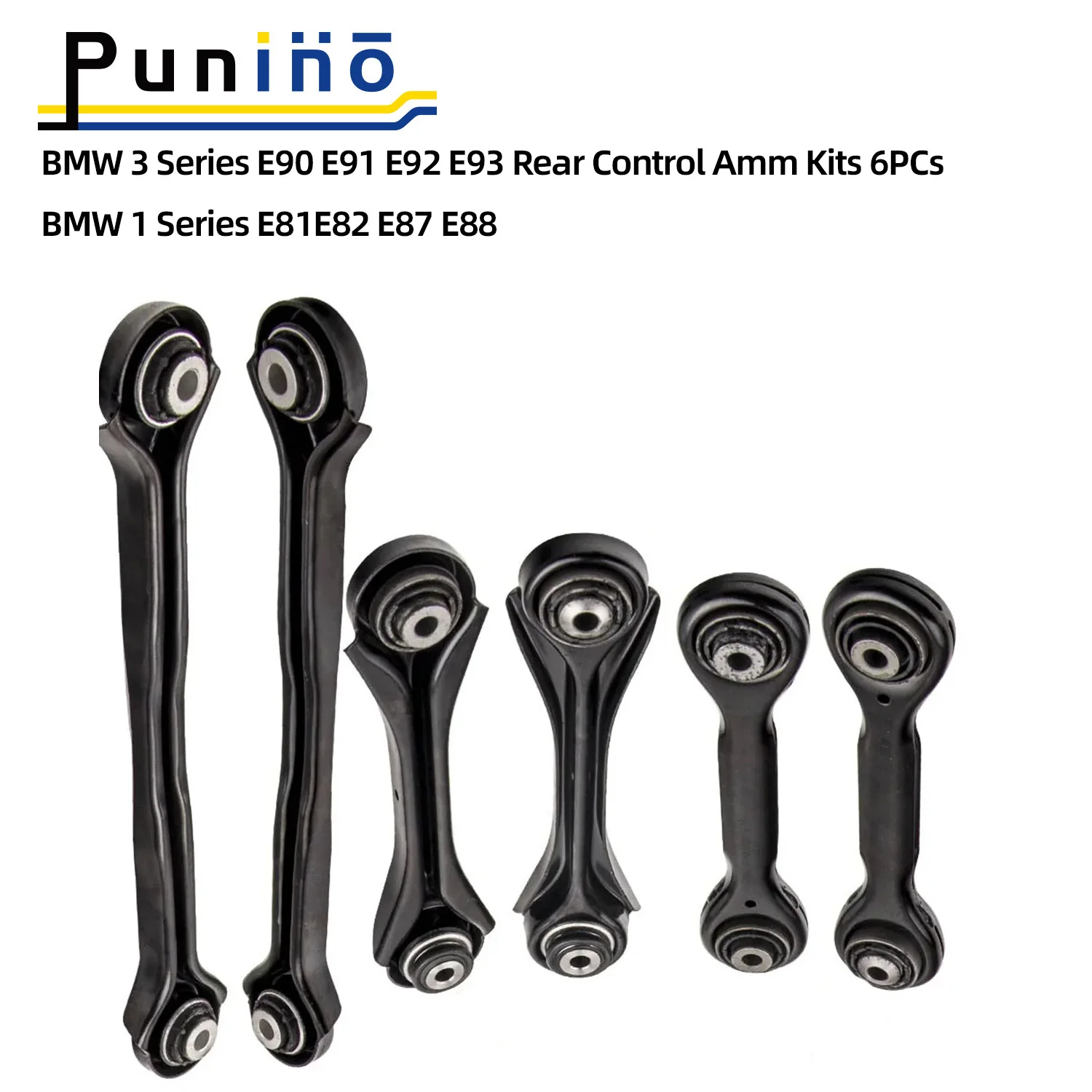 Punino Rear Suspension Control Arm Kits For BMW 1 3 Series E90 E91 E92 E93 E81 E82 E88 xDriv 33322409890 33322406292 33322406290