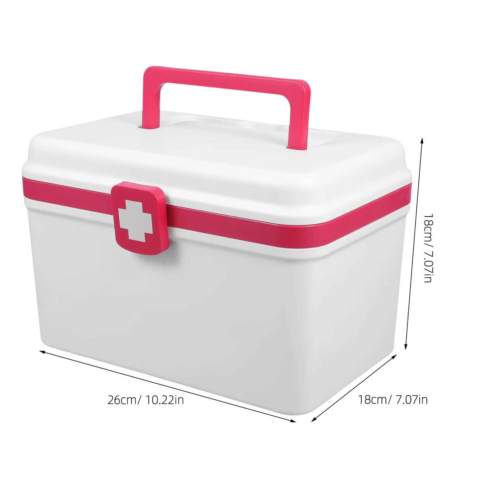 Große Hilfsbox, leer, medizinische Aufbewahrung, Organizer, Kunststoff, Medikamentenbox, Halter für Familie, Notfall, Reisen, Outdoor