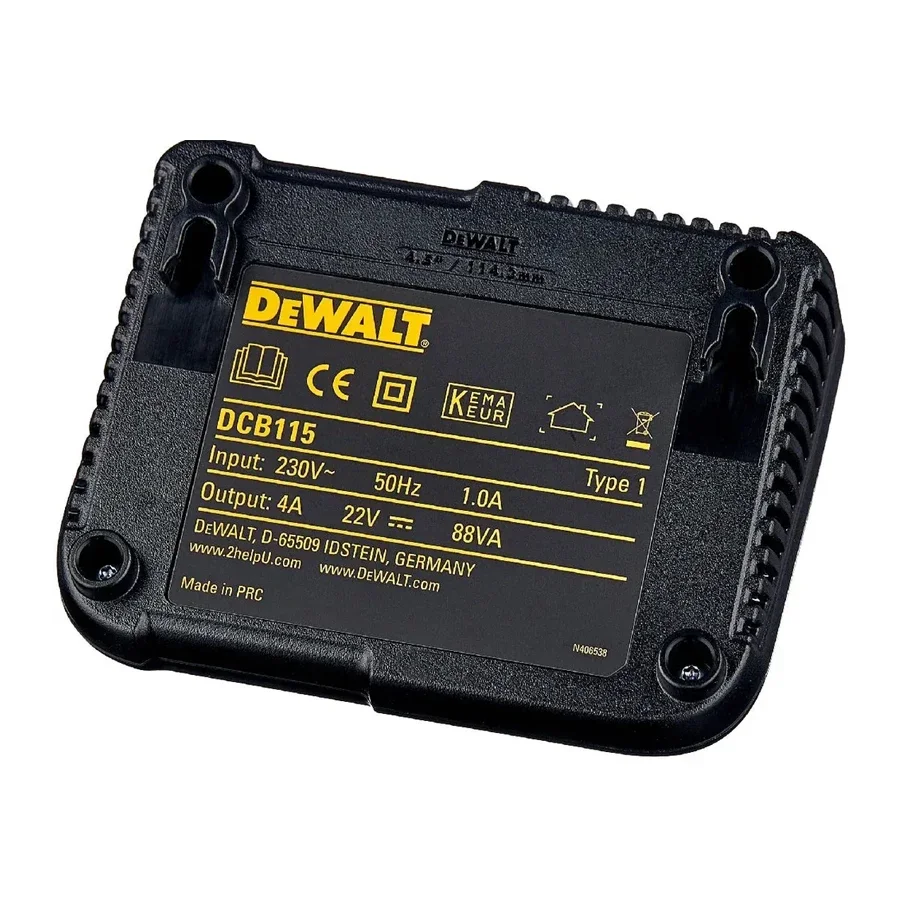 Caricabatteria DEWALT DCB115 caricabatterie agli ioni di litio 12V-20V 4A indicatore LED caricabatterie universale accessori per utensili elettrici