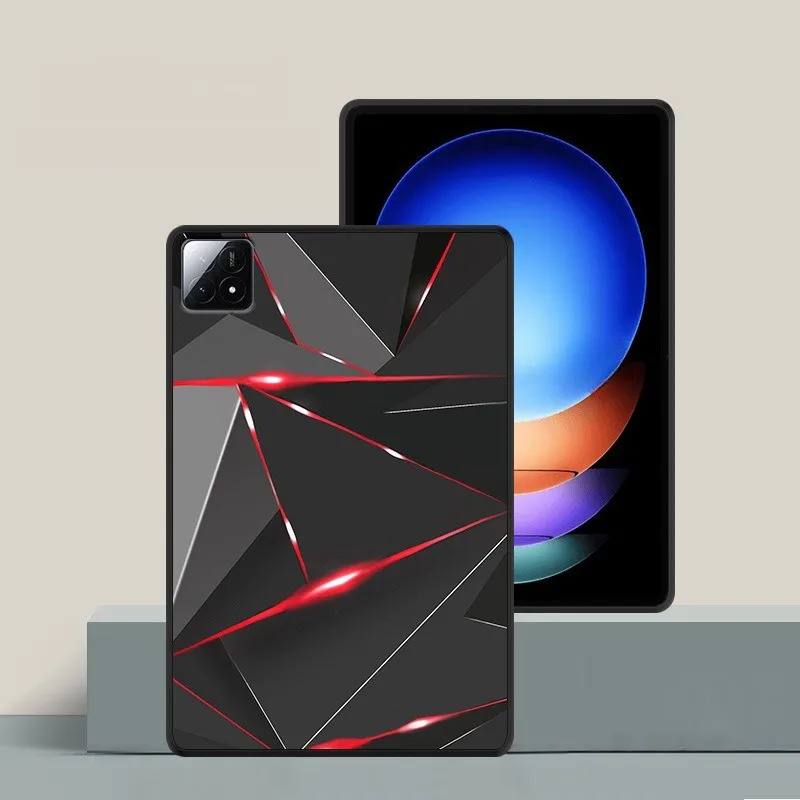 Tablet Case For Xiaomi Pad 6S Pro 12.4\'\' 2024 Slim Soft TPU Protective Back Cover For Xiaomi Pad 6 Pro 2023 Mi Pad 5/6 Pro 11\'\'