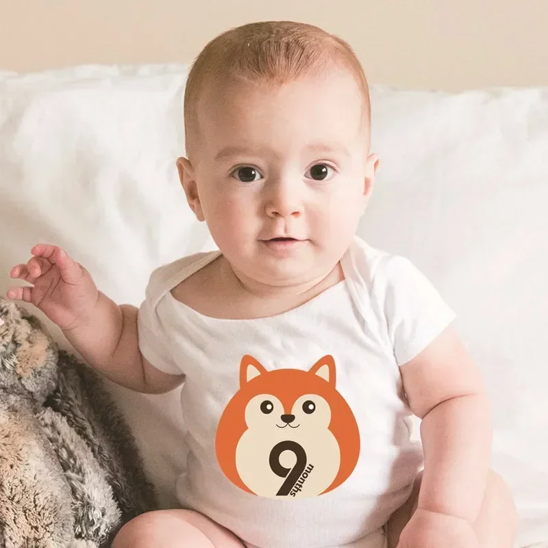 ทารกแรกเกิด 12 เดือน Milestone Memorial บันทึกการถ่ายภาพสติกเกอร์เด็กทารกที่ระลึกหมายเลขบัตร Photo Props อุปกรณ์เสริม