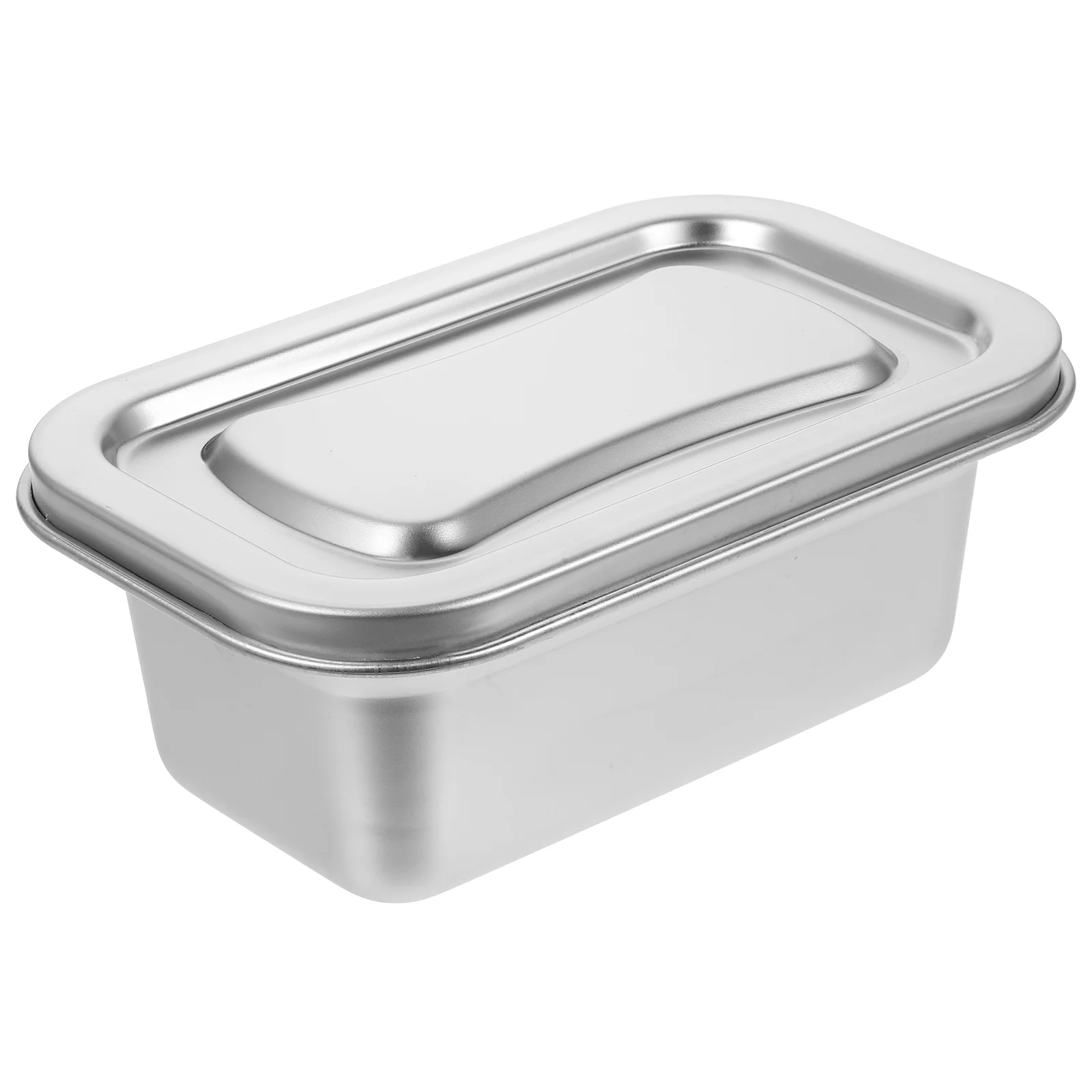 

Metalcontainer Cream Ice Box Maker Household Freezer Containers Fridge Supply Silver Stainless Steel