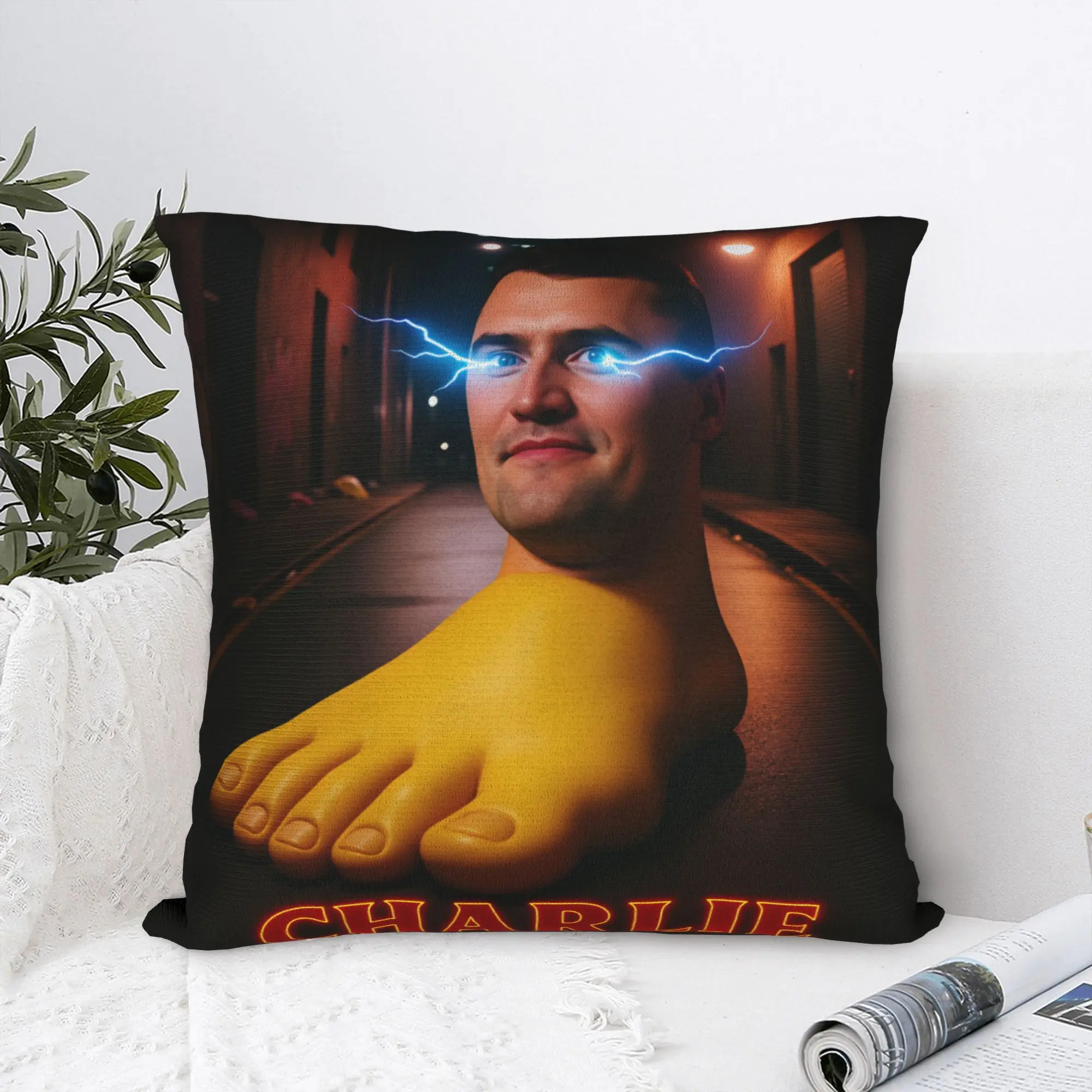 Funda de almohada Charlie Kirk Angelic Advocate, funda de cojín suave, funda de almohada de moda para decoración del hogar y sofá