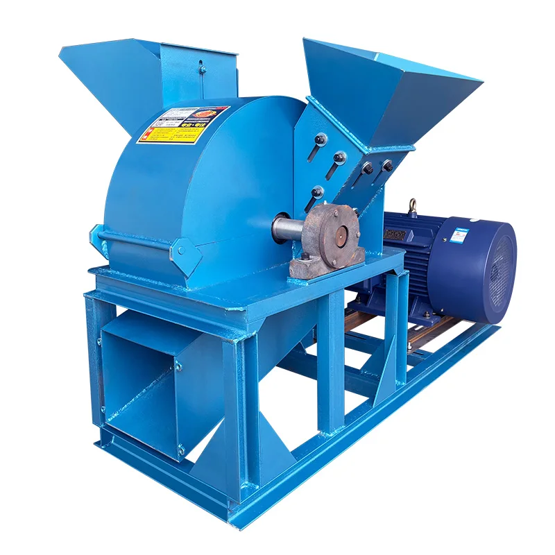 wood crusher, large orchard branch, round mushroom,  bamboo, corn cob crusher, chip sawdust machine is mobile