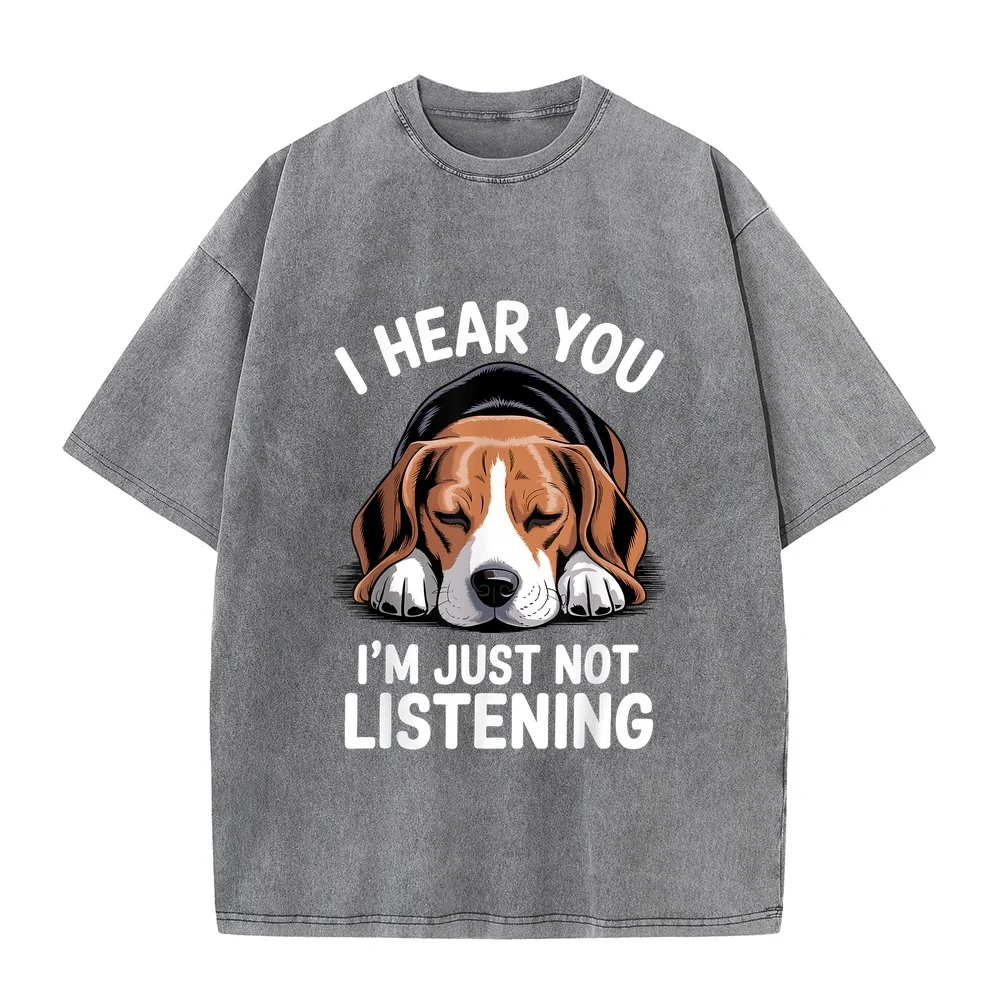 Cool Beagle Design for Men Man's Dog Themed Lovers T-Shirt Men's Clothing T Shirt Man Summer Round Neck Puppy Fan Animal Lover