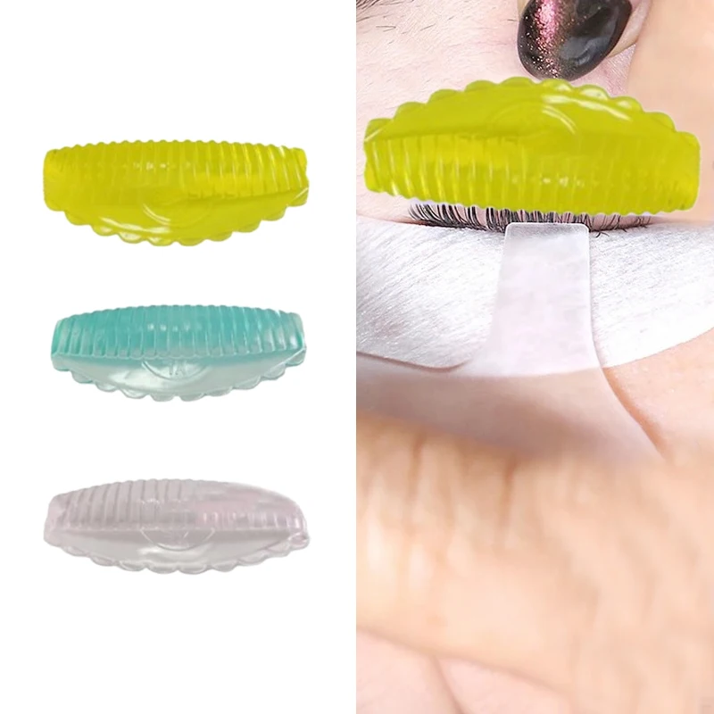 4Pairs Glue Free Silicone Eyelash Perm Pads 4 Sizes Sticky Lashes Rods Shield Lifting 3D Eyelash Curler Applicator Tools