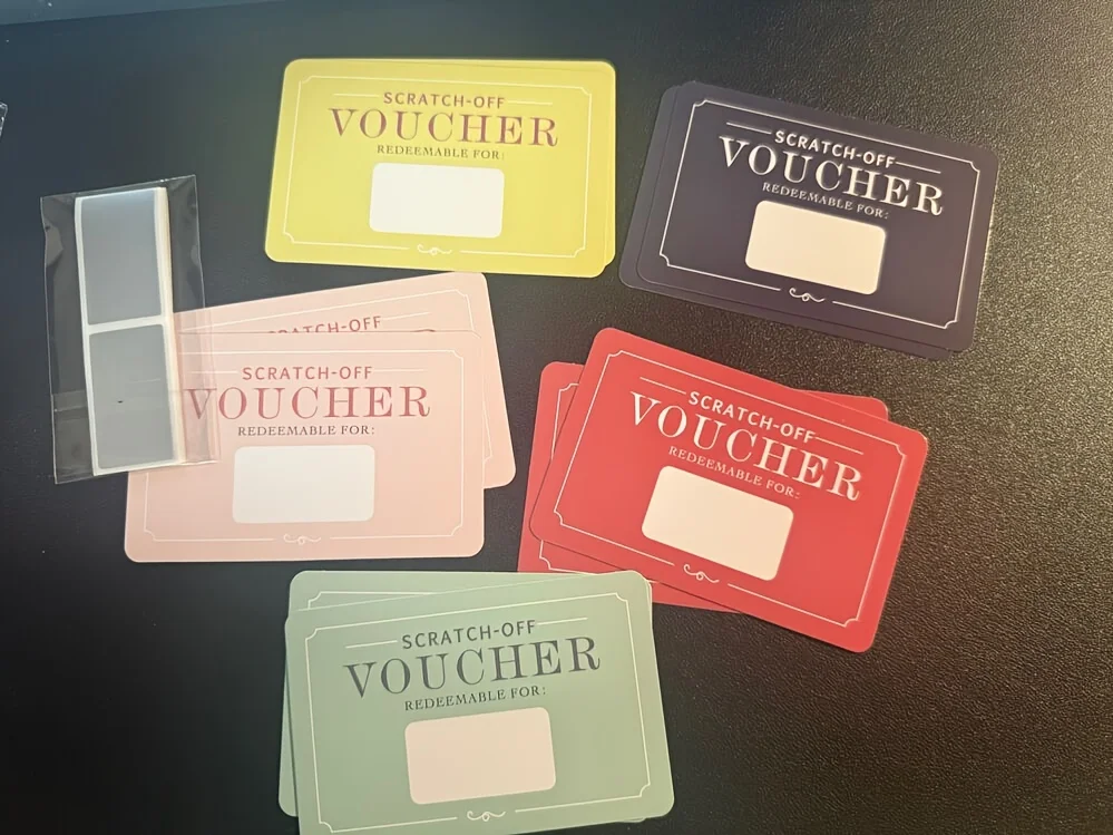10pcs Scratch-off Vouchers Birthday Gift Love Coupons DIY Valentines Lunchbox Notes Valentine\'s Day Tickets Love Note Game Cards