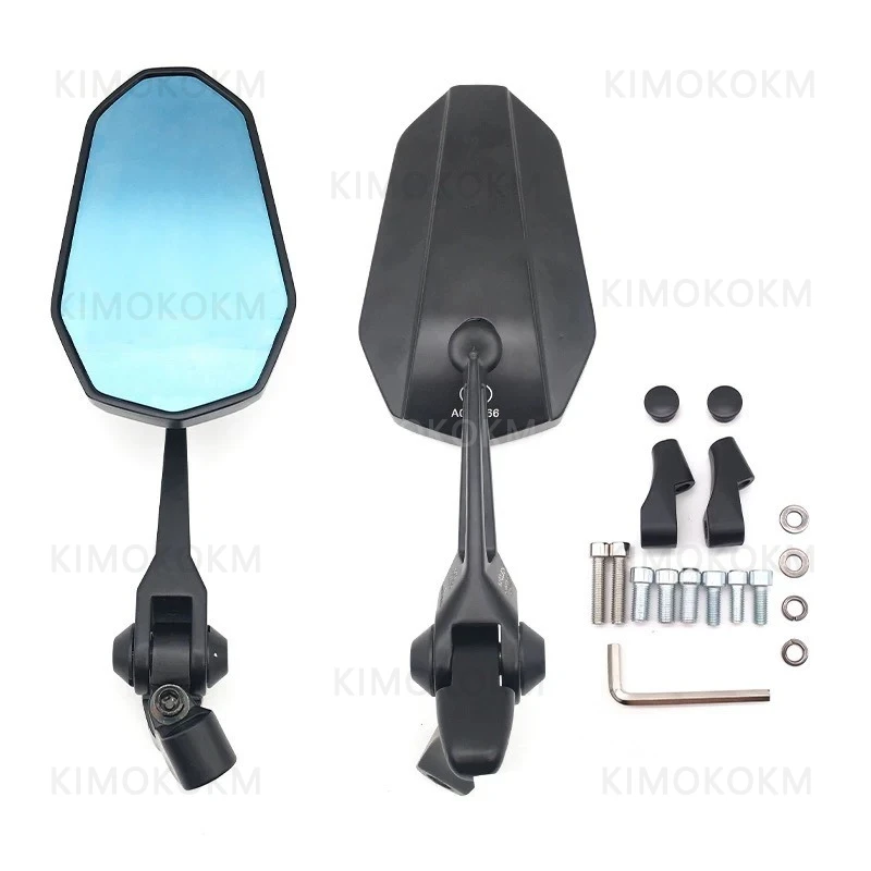 Universal Motorcycle Modified Large Field Rearview Mirror Suitable for Chunfeng NK250/450/800MT Qianjiang KTM Kaiyue Wuji