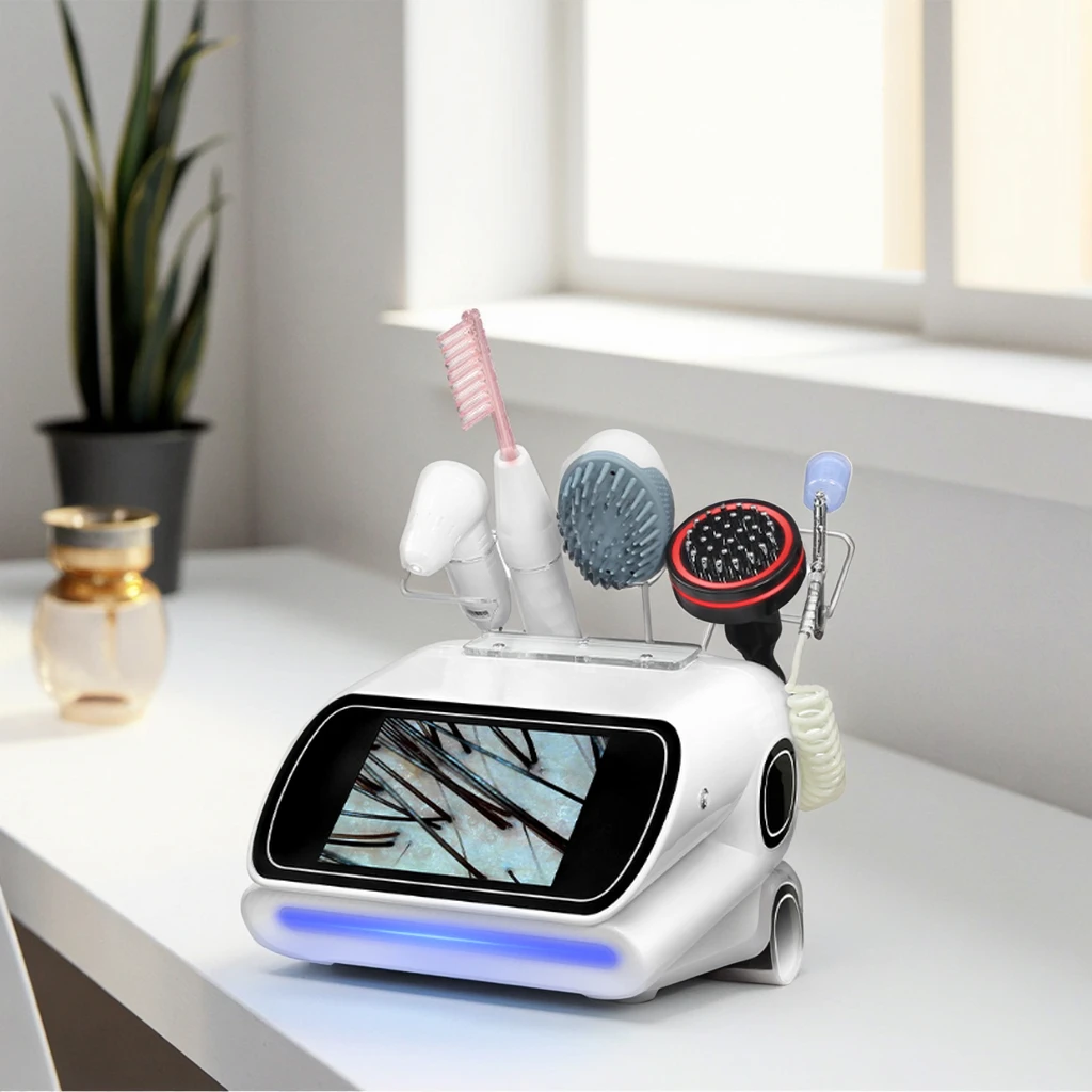 

Многофункциональный инструмент управления Активируйте волосяные фолликулы Устройство для управления кожей головы Материал ABS