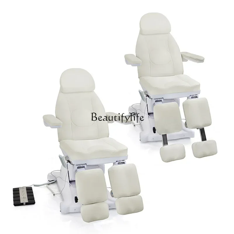 

Electric Foot Leg Care Care Bed Rotatable Seat Adjustable Leg Support Beauty Pedicure Chair