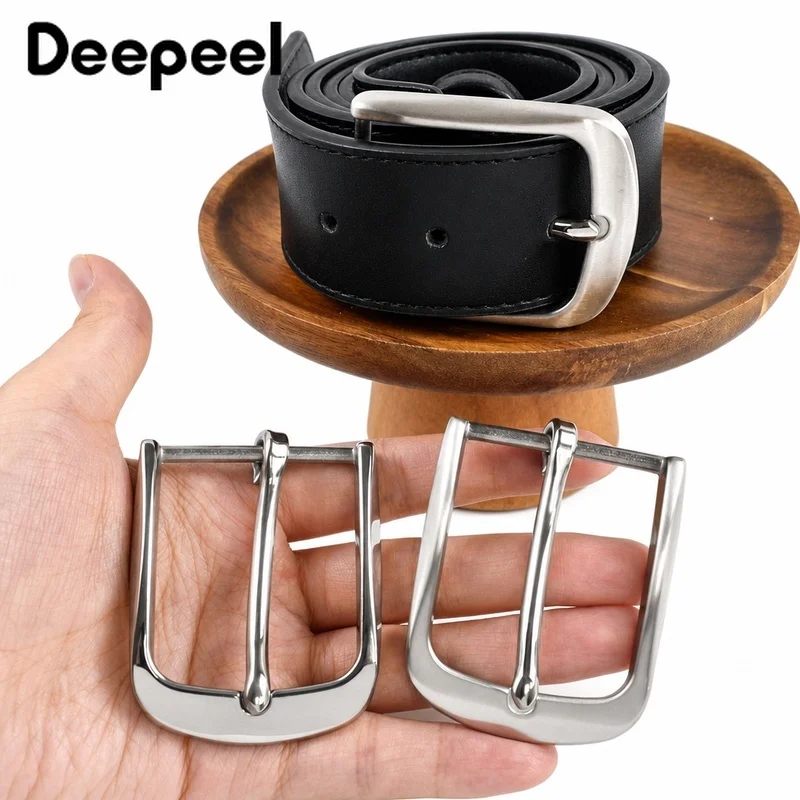1Pc 40mm Solid Stainless Steel Belt Buckles Metal Pin Clasp Belts Head for 38-40mm Men's Jeans DIY Leather Craft Bag Accessories