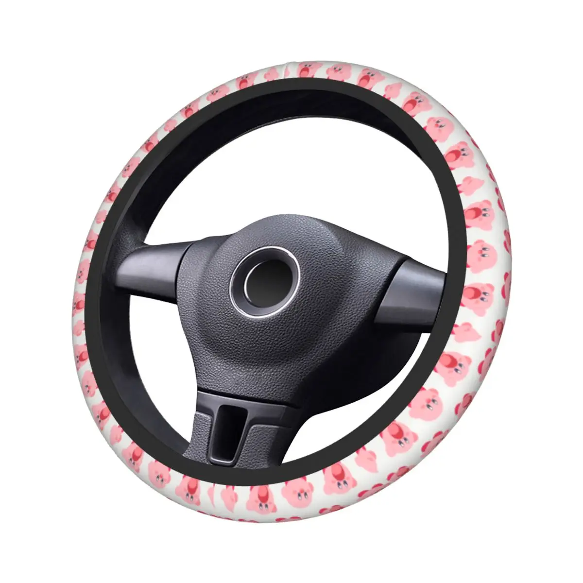 Coprivolante per auto Kawaii Kirbys 37-38 Videogiochi universali Accessori per auto adatti per lo styling dell'auto