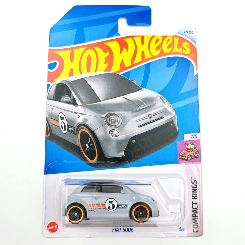 2024-22 Hot Wheels Cars FIAT 500e 1/64 Metal fundido modelo coleção de veículos de brinquedo