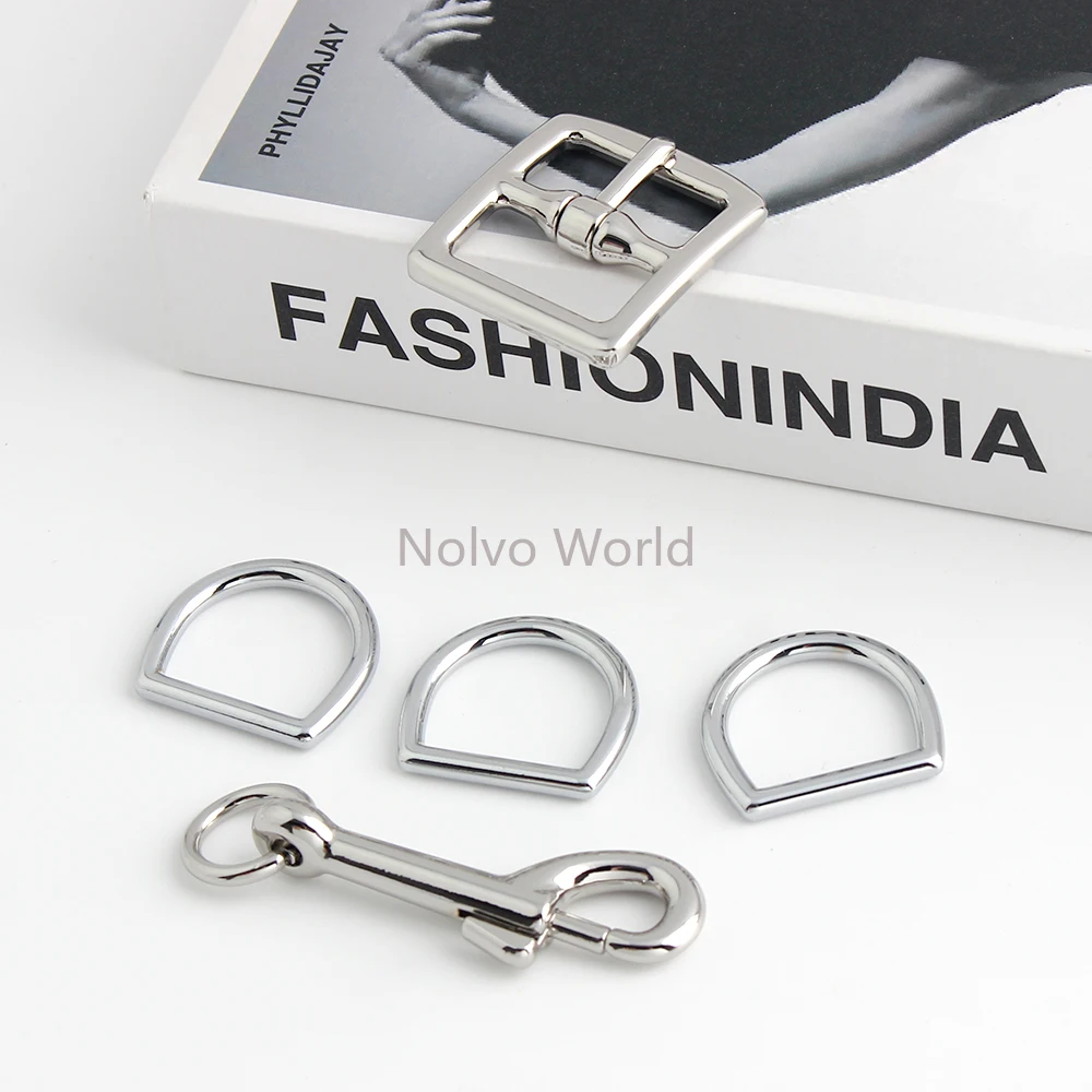 

1/3/10Sets Silver Metal Pin Buckles For Bags Handbag Connect D Ring Pendant Egg Quick Link Snap Clasp Clip Carabiner Accessories