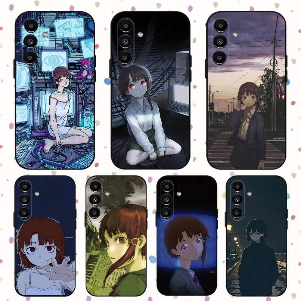 S-Serial Experiments L-Lain Phone Case For Samsung S24,S21,S22,S23,S30,Ultra,S20,Plus,Fe,Lite,Note,10,9,5G Black Soft Cover