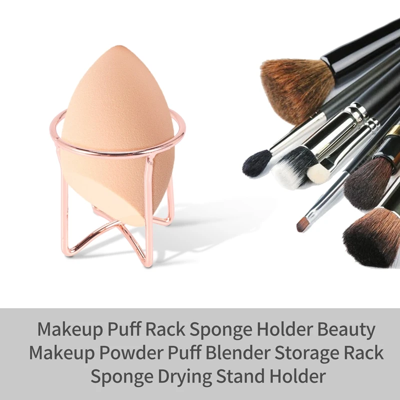 Abwr-maquiagem puff rack esponja titular beleza maquiagem pó puff liquidificador rack de armazenamento esponja suporte de secagem