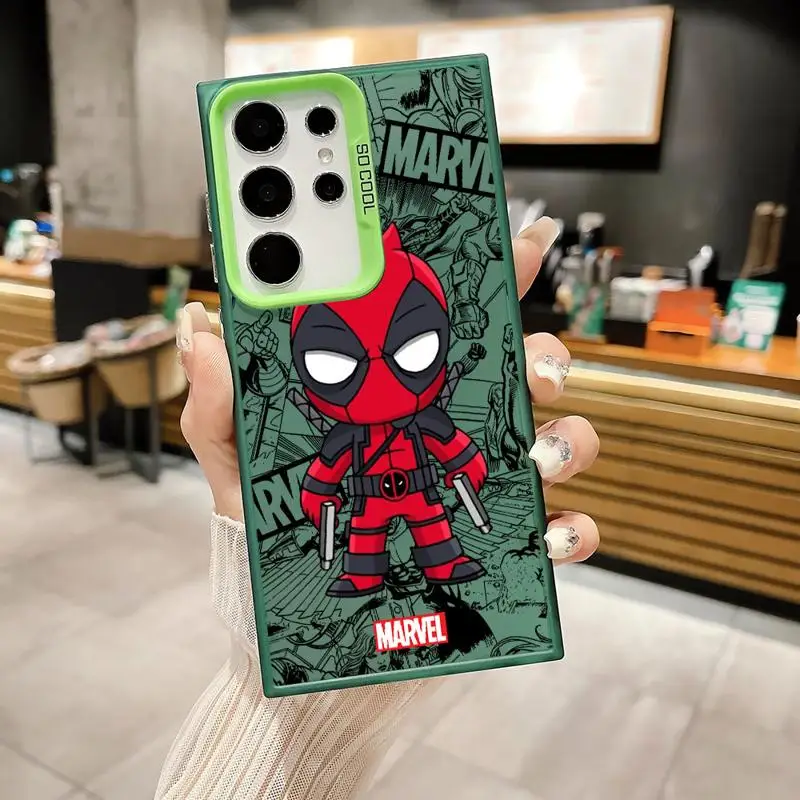 Cartoon Marvel Ironman Deadpool Phone Case for VIVO Y15S Y16 Y17S Y21 Y22S Y27 Y50 Y91 Y93 V23 V27 V29 V25 Pro 5G Hard Cover