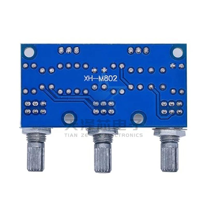 Tablero de sintonización pasivo Xh-M802, tablero de preamplificador, Panel frontal, tablero de tonos, ajuste de tono alto y bajo, producto terminado de alta fidelidad