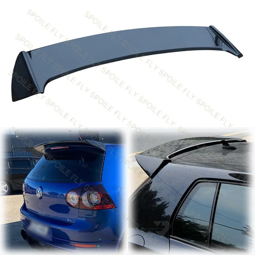 2004 To 2009 FOR VW Golf 5 MK 5 GTI R32 MK5 Osir Style Rear Spoiler Roof Wing Trunk Lip High Quality ABS Material Glossy Black