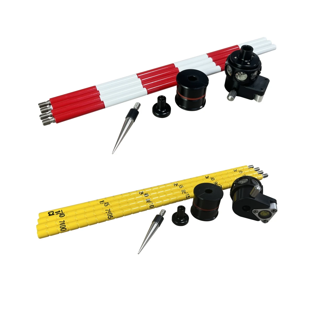 360 Degree Reflective Mini Prism with 4 Poles 5910-24YL 5910-24RW Prism for Topcon for Leica Total Station Surveying Instruments