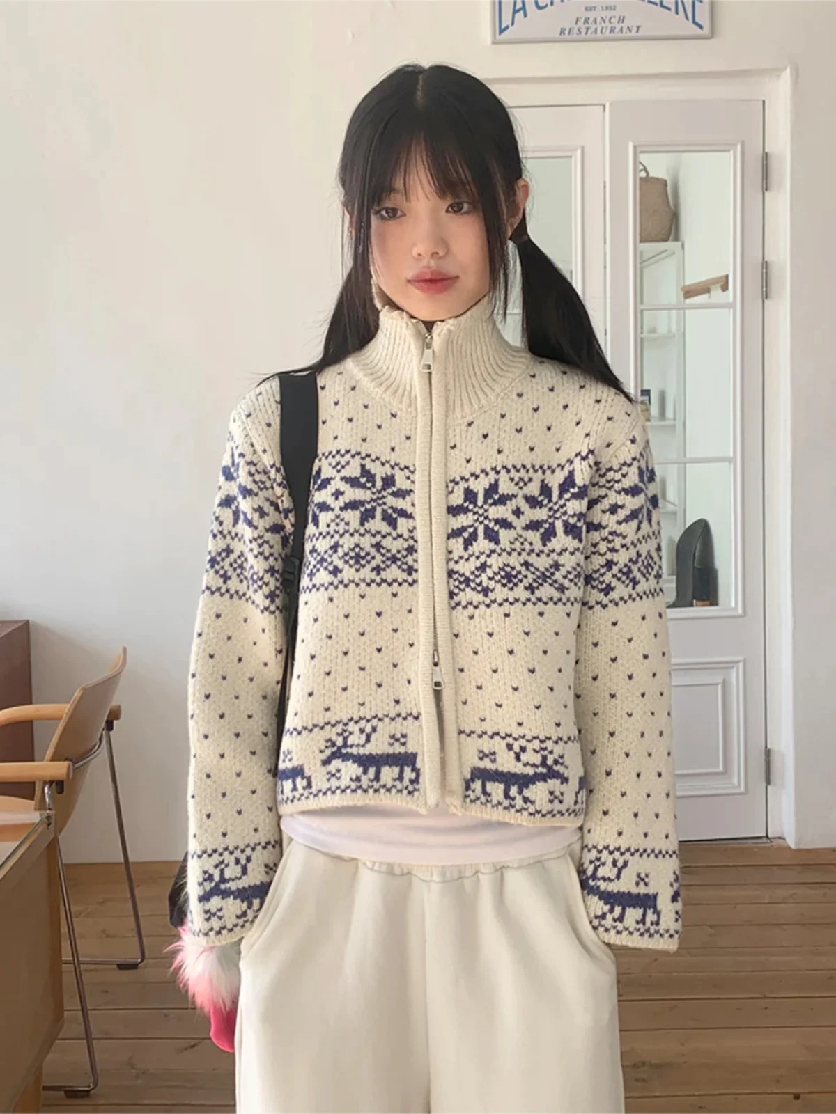 

Sweaters Jumpers Cardigans Womens Cardigan Violets American Style Letterman Edge Varsity Campus College Preppy Academy Student