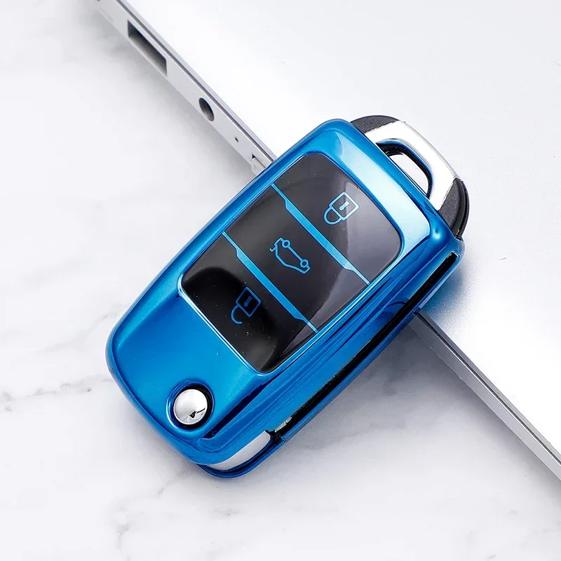 حافظة مفاتيح السيارة عن بعد من البولي يوريثان لـ Changan CS75 Eado CS35 Raeton CS15 V3 V5 V7 ملحقات حماية حامل المفتاح الذكي #4