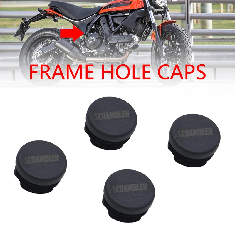 4pcs Fit For Ducati Monster 797 2017-2021 Accessories Customized Motorcycle Frame Hole Cover Caps Plug Decorative Frame Cap Set