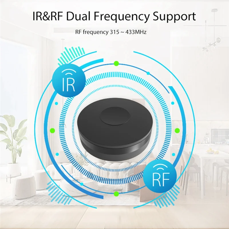 Tuya Smart Wifi RF IR التحكم عن بعد المنزل الذكي لمكيف الهواء جميع التلفزيون TV دعم Alexa Google Home-AAAE