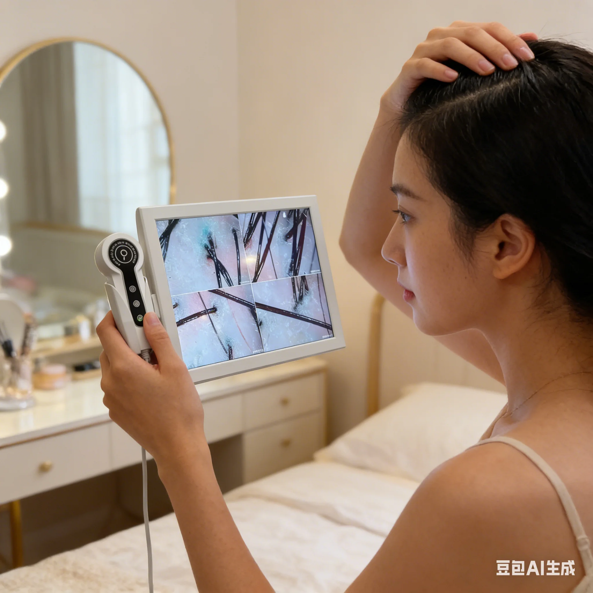 2026 15-Inch HD Skin Scalp Analyzer – One-Click Test for Hair Follicle Health & Skin Oil-Moisture Balance