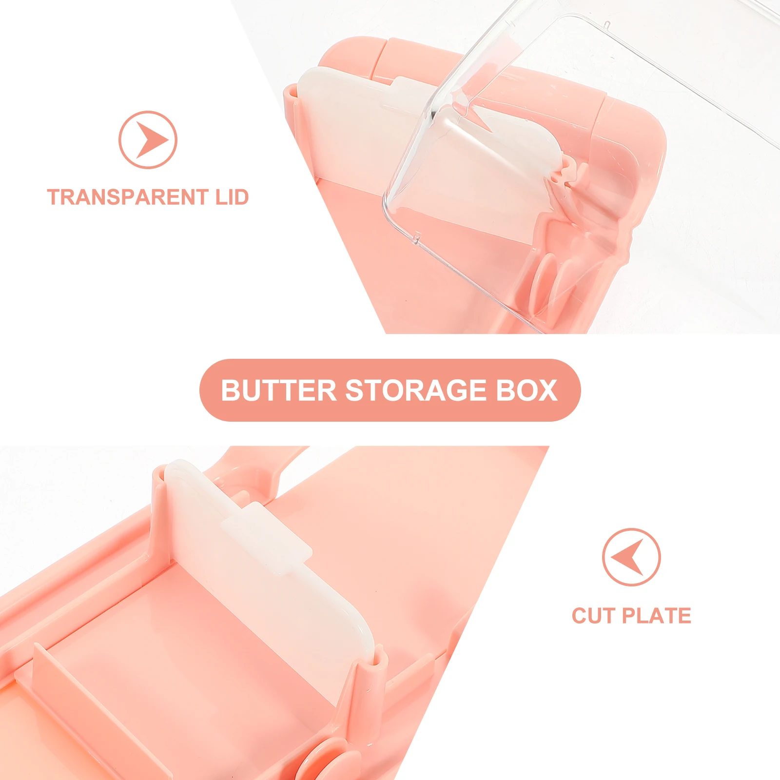

Premium Butter Storage Box With Scoop Cutter Food Grade Container Household Tableware Sealing Fresh Butter Box Kitchen Utensil