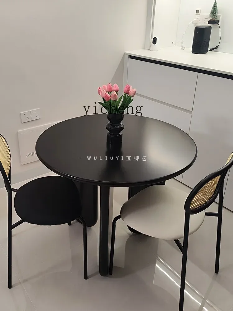 v9.7-Small Apartment Home Atmosphere Casual Table Round Dining Table Coffee Table