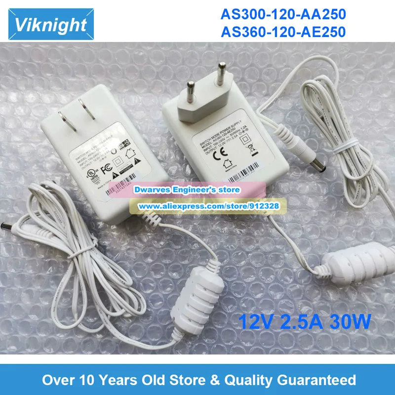 AS300-120-AA250 AS360-120-AE250 AC Adapter 12V 2.5A 30W for 247E7Q 247E7Q DISPLAY Monitors Screen Power Supply EU/US Plug
