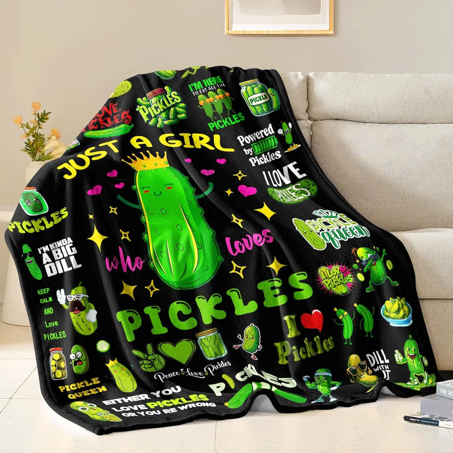 VIKAMA Coperta Kimchi in morbida flanella, un regalo di compleanno per gli amanti dei Kimchi, adatta per bambini, ragazze, donne e adulti