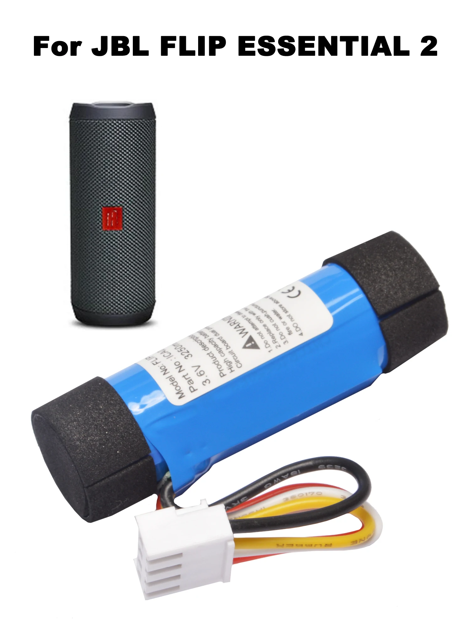 Zamienna bateria głośnikowa 3,6 V ICA085NA do głośnika Bluetooth JBL FLIP ESSENTIAL 2 — zdjęcie produktu 2