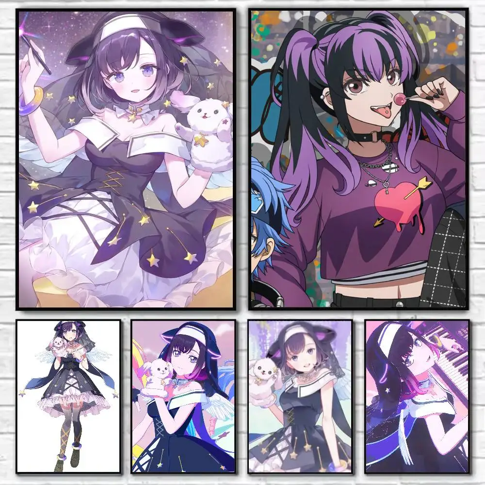 BanG Dream Yume M-Mita Viola  Poster Self-adhesive Art Waterproof Paper Sticker Coffee House Bar Room Wall Decor