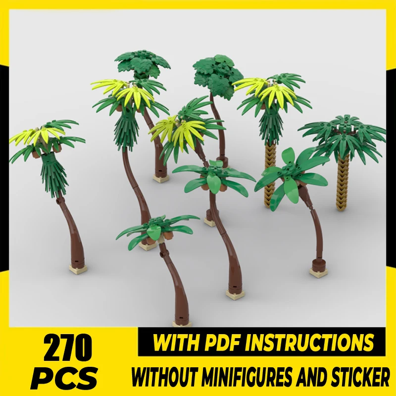 

Модель пиратов Moc, строительные кирпичи, модель пальмы, технология, модульные городские уличные блоки, подарки, рождественские игрушки, набор для сборки «сделай сам»