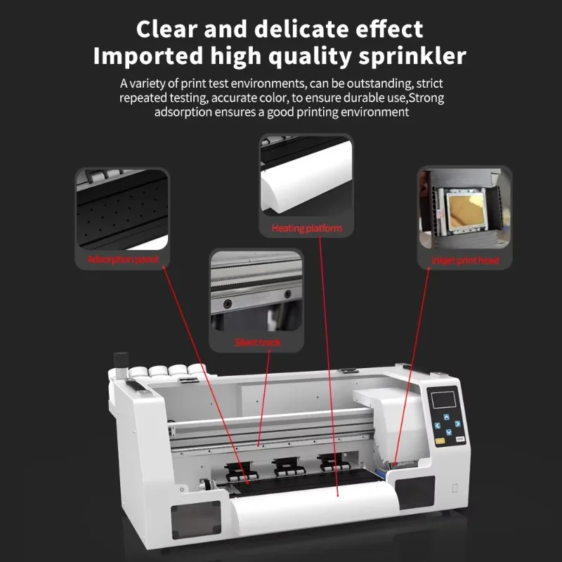 Professional CE 13 Inch Pet Film Printing Machine XP600 Printhead 30cm 33cm Garment Logo Clothes High Speed A3 DTF Printer