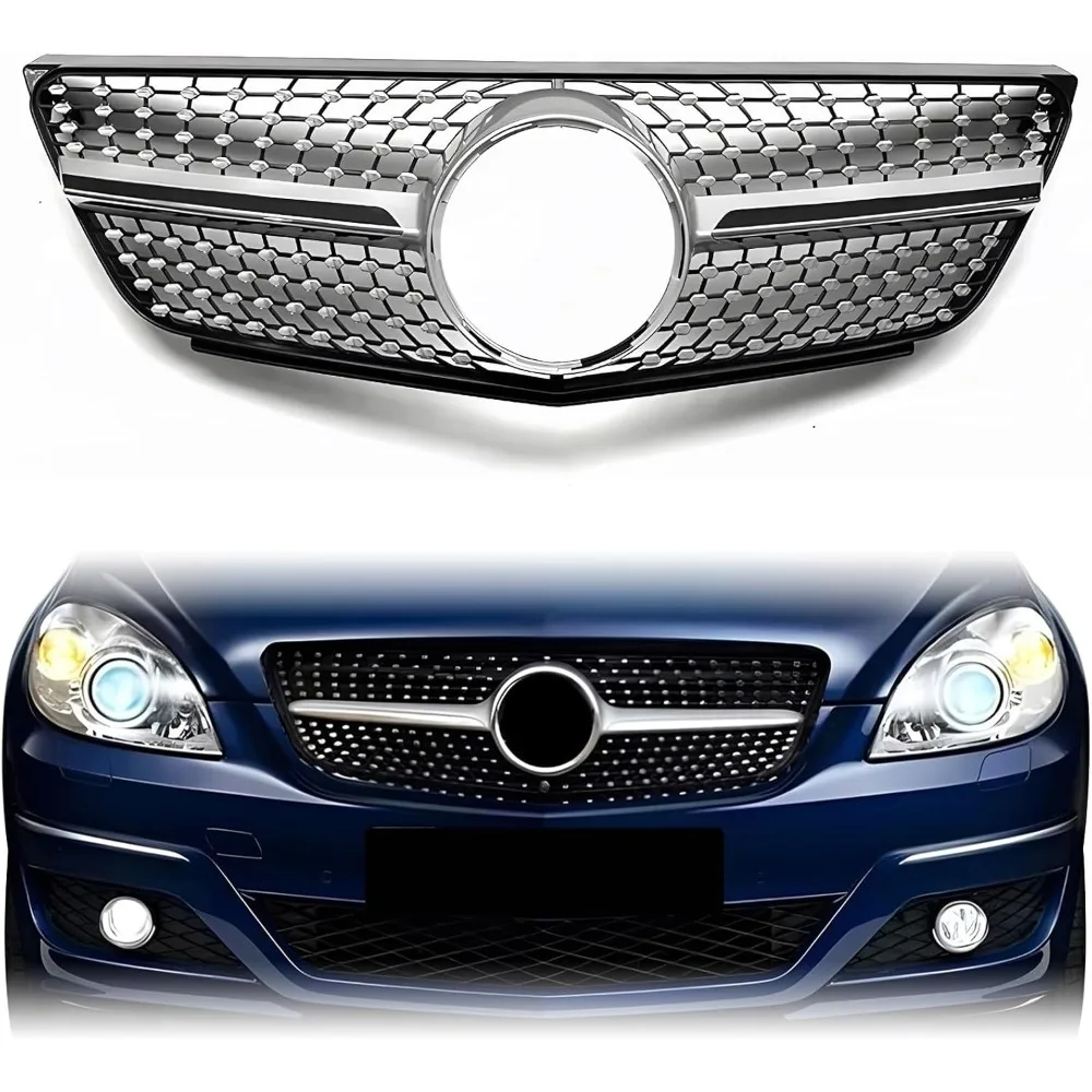 

Решетка гоночных решеток в сборе с Benz B-Class W245 B160 B170 B180 B200 B260 2009-2011, передняя решетка радиатора (серебристый)